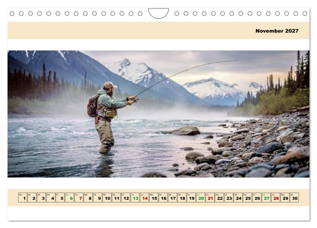 Weitere Ansicht: Alaska - Angeln auf Lachs - Panorama (Wandkalender 2027 DIN A4 quer), CALVENDO Monatskalender | Torsten Irmer, Calvendo