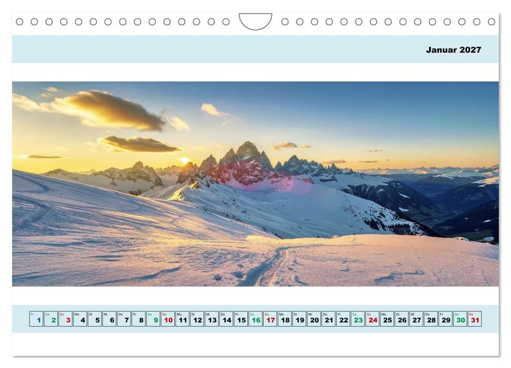 Weitere Ansicht: Alpen - Panorama - Mehr Aussicht geht nicht (Wandkalender 2027 DIN A4 quer), CALVENDO Monatskalender | Torsten Irmer, Calvendo