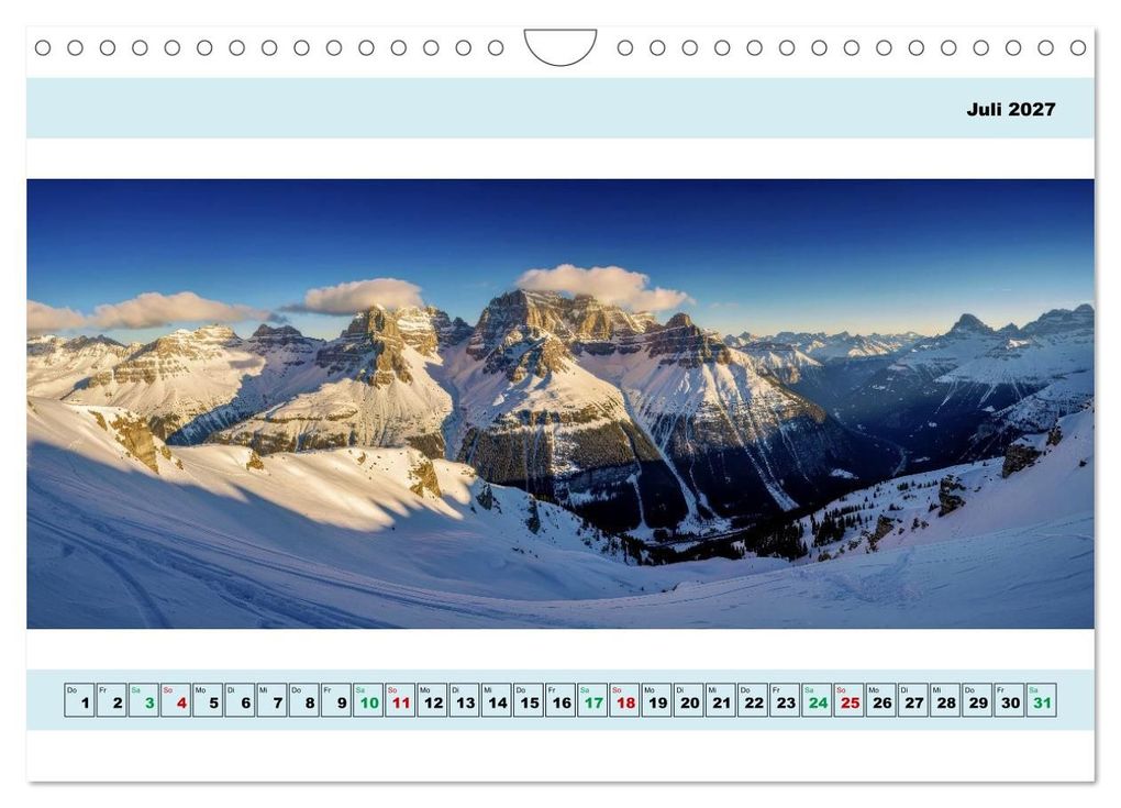 Weitere Ansicht: Alpen - Panorama - Mehr Aussicht geht nicht (Wandkalender 2027 DIN A4 quer), CALVENDO Monatskalender | Torsten Irmer, Calvendo