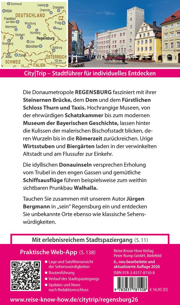 Weitere Ansicht: Reise Know-How CityTrip Regensburg | Jürgen Bergmann