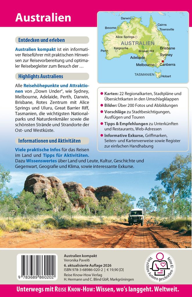 Weitere Ansicht: Reise Know-How Reiseführer Australien kompakt | Veronika Pavel