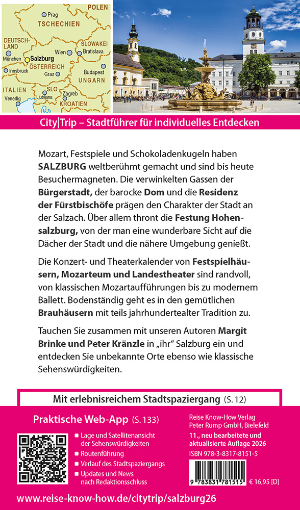 Weitere Ansicht: Reise Know-How CityTrip Salzburg | Peter Kränzle, Margit Brinke