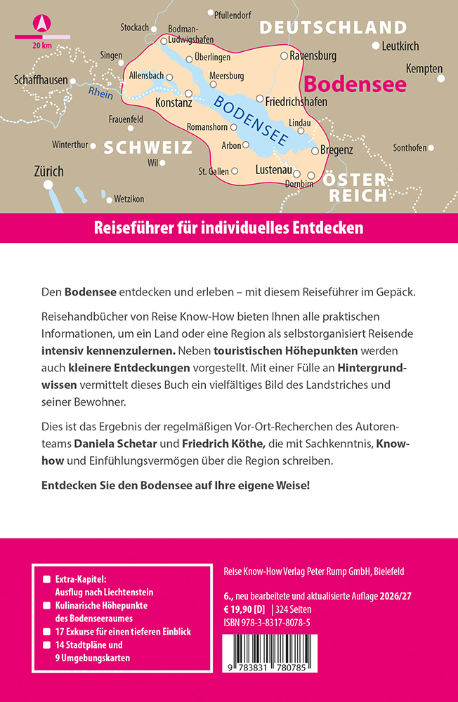 Weitere Ansicht: Reise Know-How Reiseführer Bodensee | Daniela Schetar, Friedrich Köthe