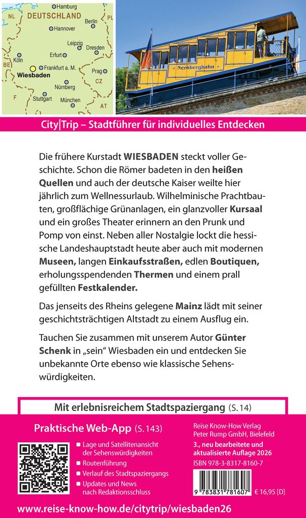 Weitere Ansicht: Reise Know-How CityTrip Wiesbaden | Günter Schenk