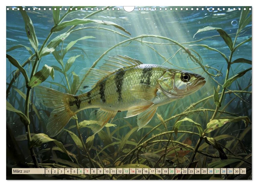 Weitere Ansicht: Barsche im See (Wandkalender 2027 DIN A3 quer), CALVENDO Monatskalender | Calvendo, Torsten Irmer