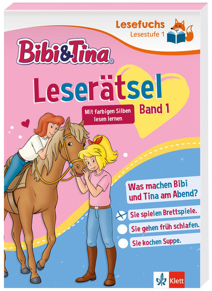Produktbild: Lesefuchs Bibi & Tina: Leserätsel Lesestufe 2, Band 1