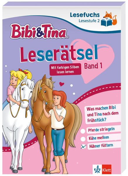Produktbild: Lesefuchs Bibi & Tina: Leserätsel Lesestufe 1, Band 1