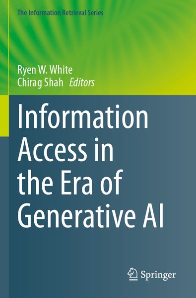 Produktbild: Information Access in the Era of Generative AI