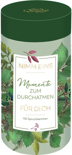 Produktbild: Sprüchedose - Nimm eins! Momente zum Durchatmen für dich
