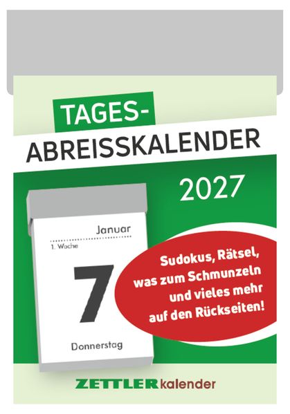 Produktbild: Tagesabreißkalender S 2027
