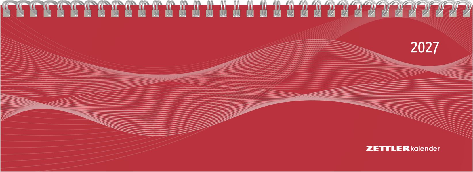 Produktbild: Tisch-Querkalender Profi rot 2027