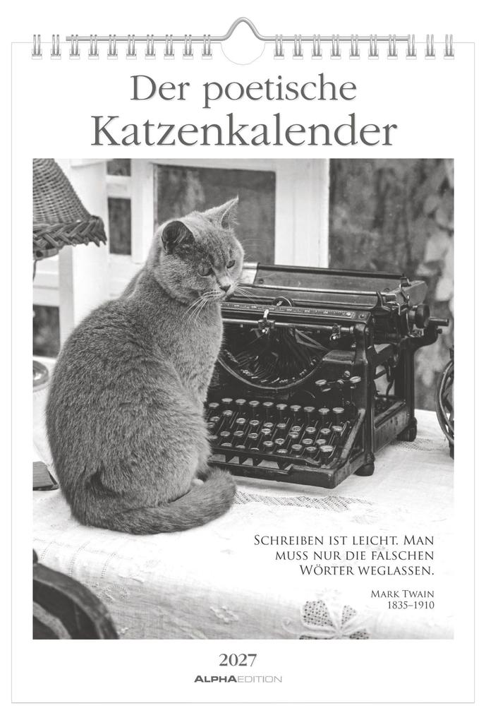 Produktbild: Der poetische Katzenkalender 2027 | Neumann Verlage GmbH & Co. KG