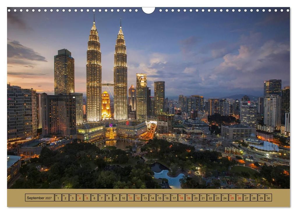 Weitere Ansicht: Metropolen - Asiens schönste Städte bei Nacht (Wandkalender 2027 DIN A3 quer), CALVENDO Monatskalender | Calvendo, Renate Bleicher