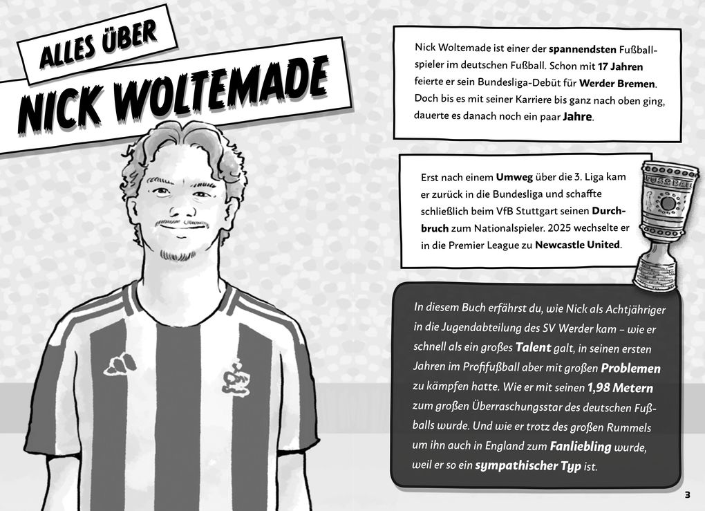 Weitere Ansicht: Mein Fußballheld Nick Woltemade - Seine Geschichte, seine Spiele, seine Rekorde | Florian Kinast