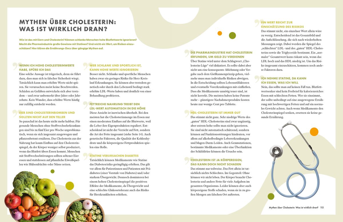 Weitere Ansicht: Die Ernährungs-Docs - Cholesterin senken - Unsere 100 besten Rezepte | Matthias Riedl, Jörn Klasen, Silja Schäfer, Viola Andresen