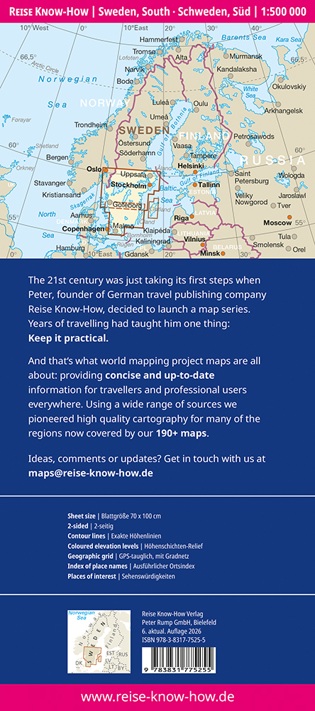 Weitere Ansicht: Reise Know-How Landkarte Schweden, Süd (1:500.000)