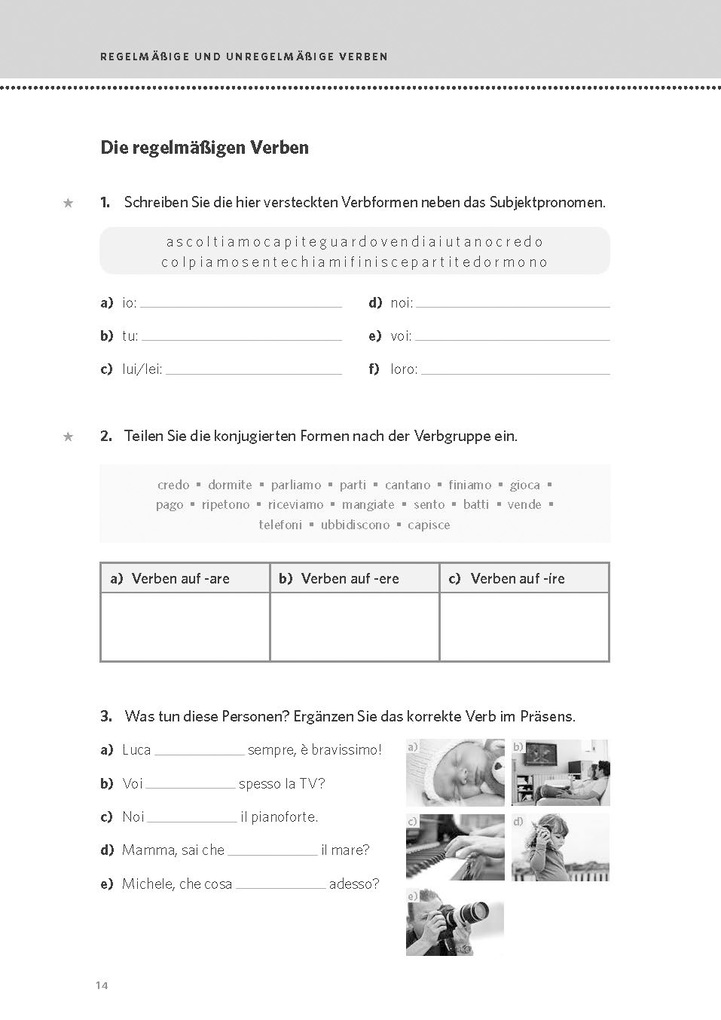 Weitere Ansicht: PONS Verben & Zeiten üben Italienisch