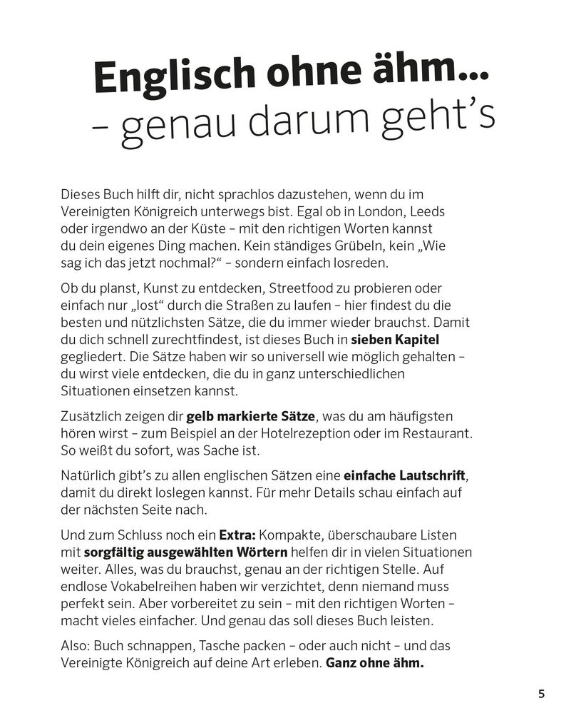Weitere Ansicht: PONS Englisch ohne ähm