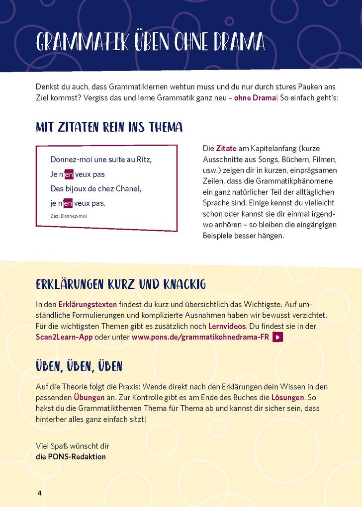 Weitere Ansicht: PONS Grammatik ohne Drama Französisch