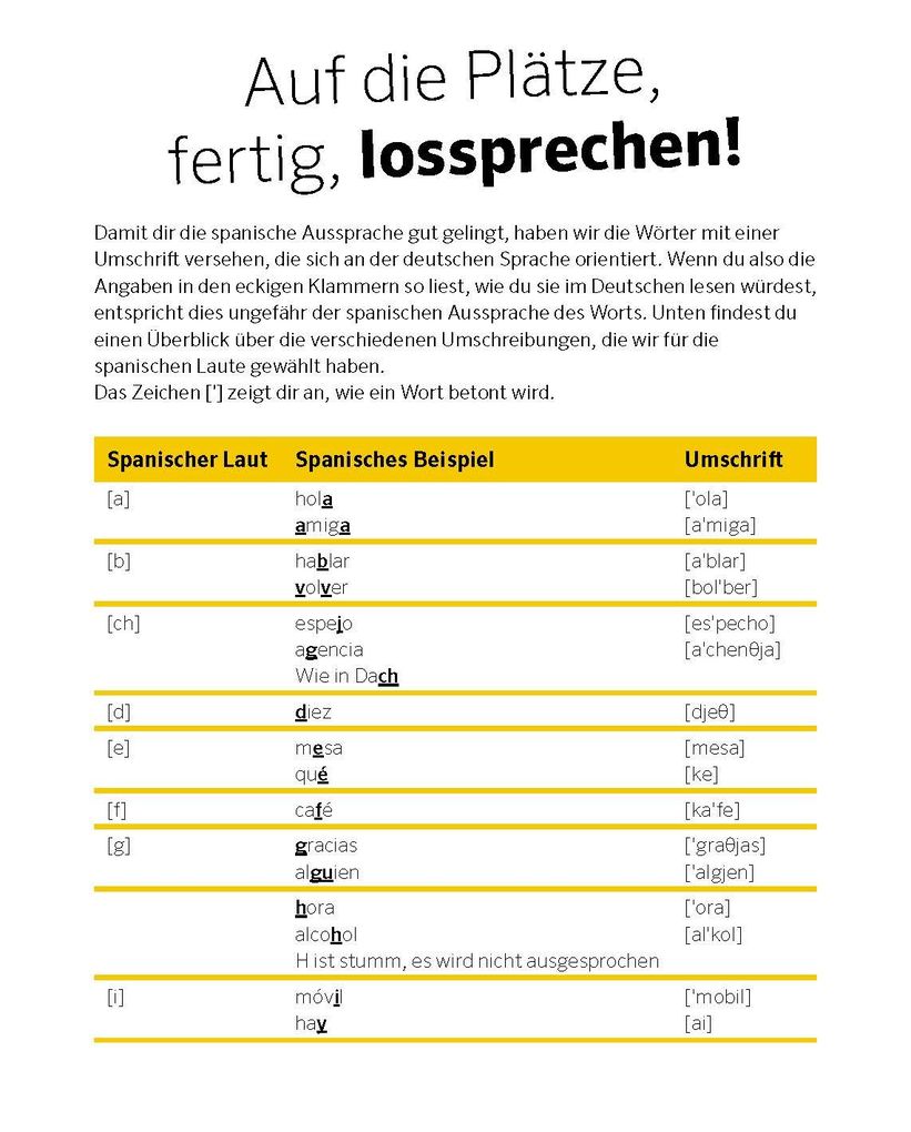 Weitere Ansicht: PONS Spanisch ohne ähm