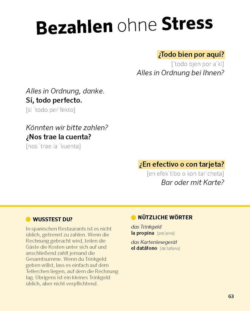 Weitere Ansicht: PONS Spanisch ohne ähm