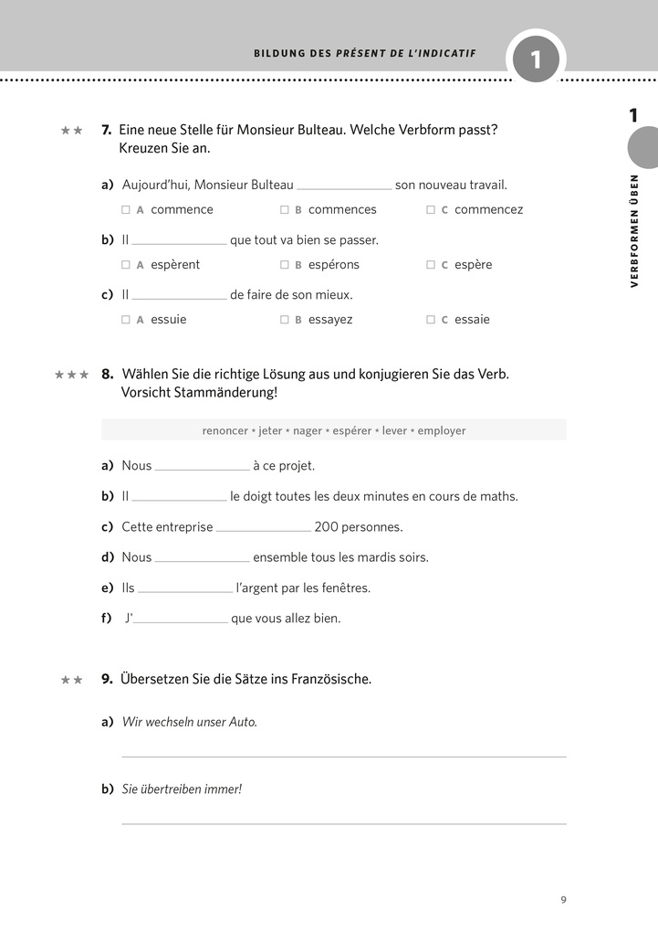 Weitere Ansicht: PONS Verben & Zeiten üben Französisch
