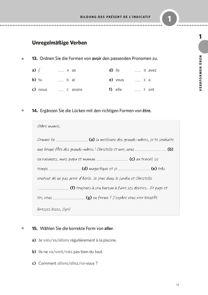 Weitere Ansicht: PONS Verben & Zeiten üben Französisch