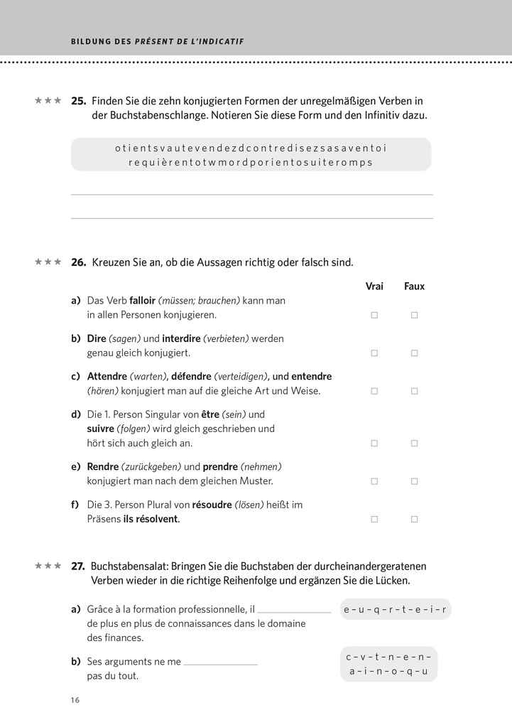 Weitere Ansicht: PONS Verben & Zeiten üben Französisch