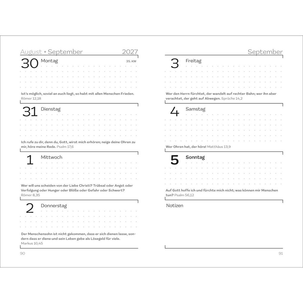 Weitere Ansicht: Notice Terminer Jahreslosung 2027