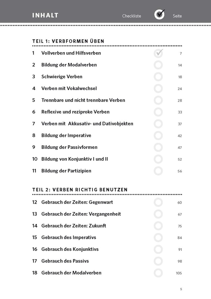 Weitere Ansicht: PONS Verben & Zeiten üben Deutsch als Fremdsprache