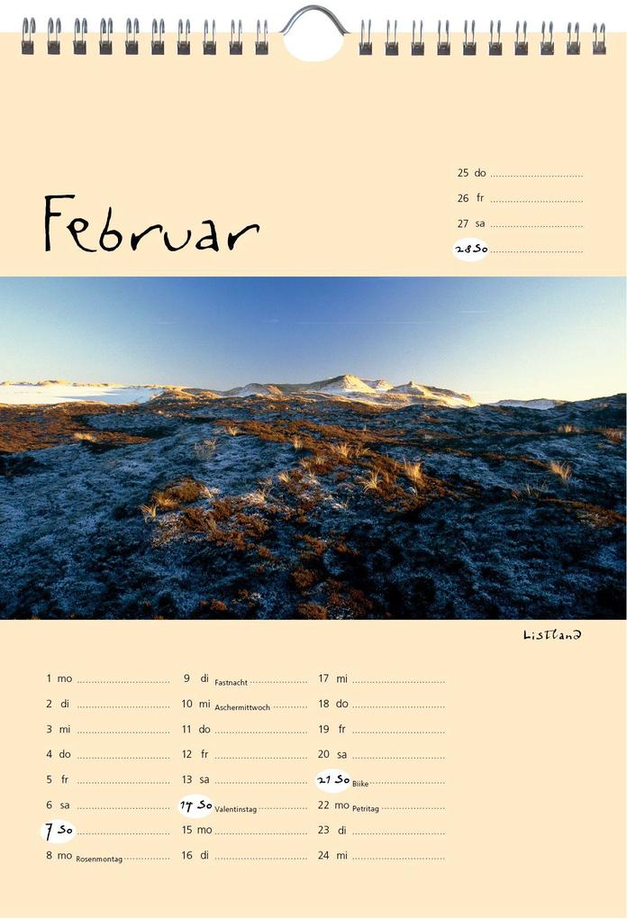 Weitere Ansicht: Sylt-die Insel 2027 A4 Kalender | Gernot Westendorf