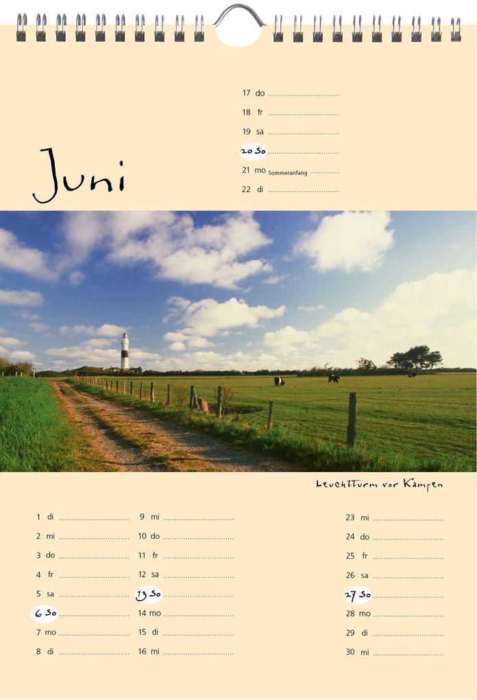 Weitere Ansicht: Sylt-die Insel 2027 A4 Kalender | Gernot Westendorf