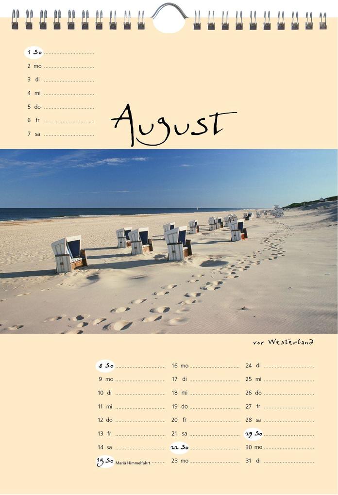 Weitere Ansicht: Sylt-die Insel 2027 A4 Kalender | Gernot Westendorf