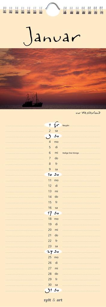 Weitere Ansicht: Sylt-die Insel 2027 Streifenkalender | Gernot Westendorf
