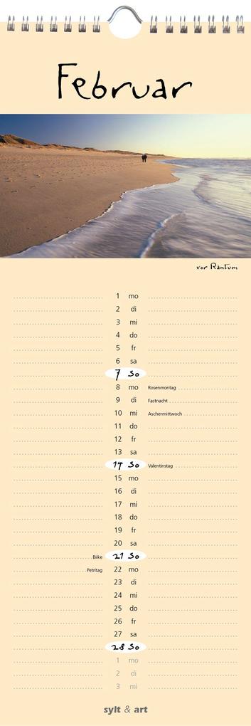 Weitere Ansicht: Sylt-die Insel 2027 Streifenkalender | Gernot Westendorf