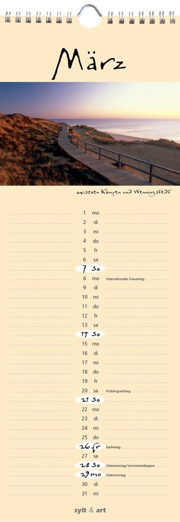Weitere Ansicht: Sylt-die Insel 2027 Streifenkalender | Gernot Westendorf