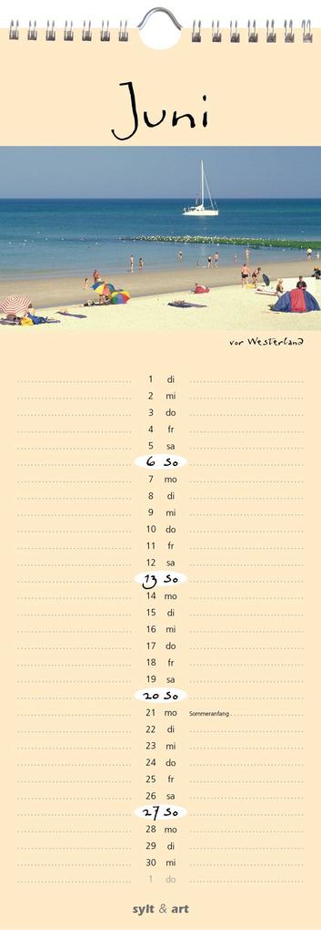 Weitere Ansicht: Sylt-die Insel 2027 Streifenkalender | Gernot Westendorf