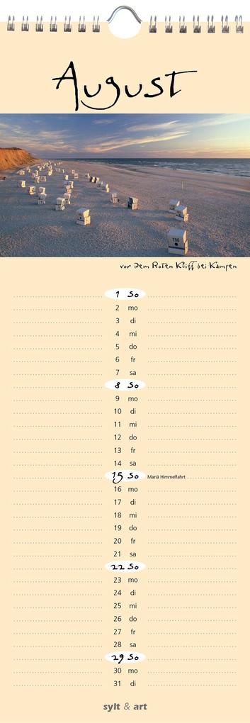 Weitere Ansicht: Sylt-die Insel 2027 Streifenkalender | Gernot Westendorf