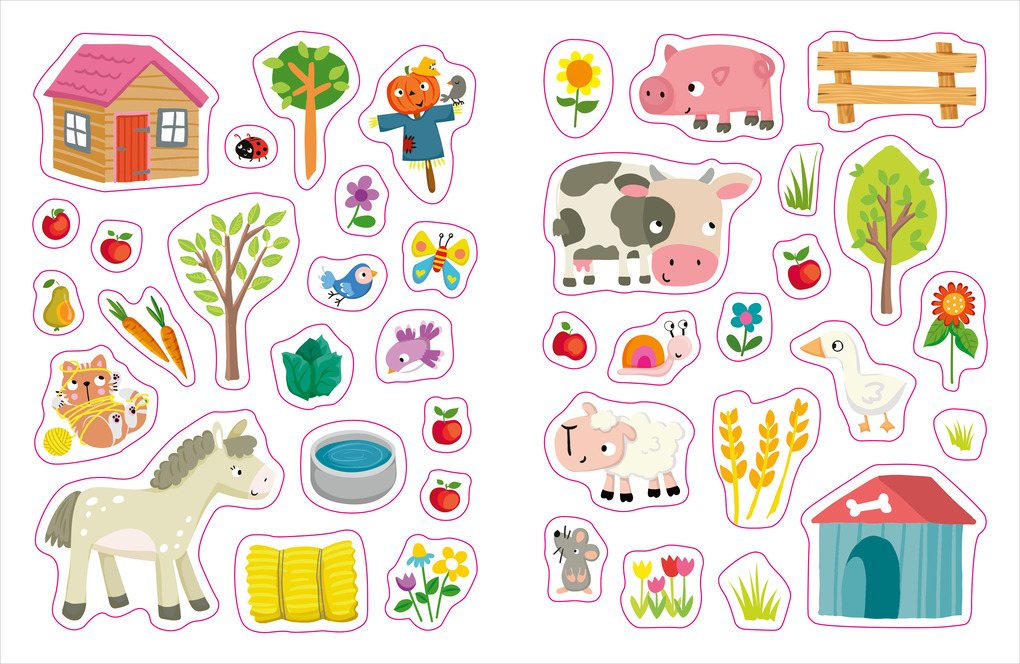 Weitere Ansicht: Mein erstes Stickerheft. Bauernhof
