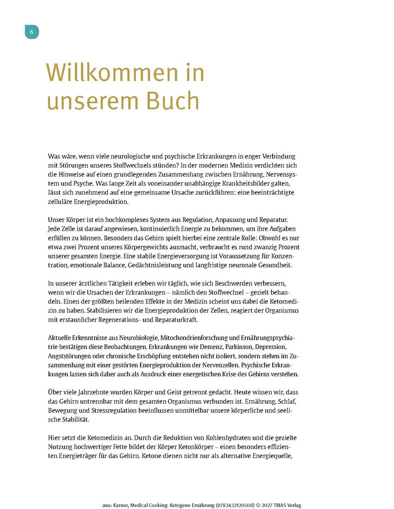 Weitere Ansicht: Medical Cooking: Ketogene Ernährung | Brigitte Karner, Wolfgang Karner