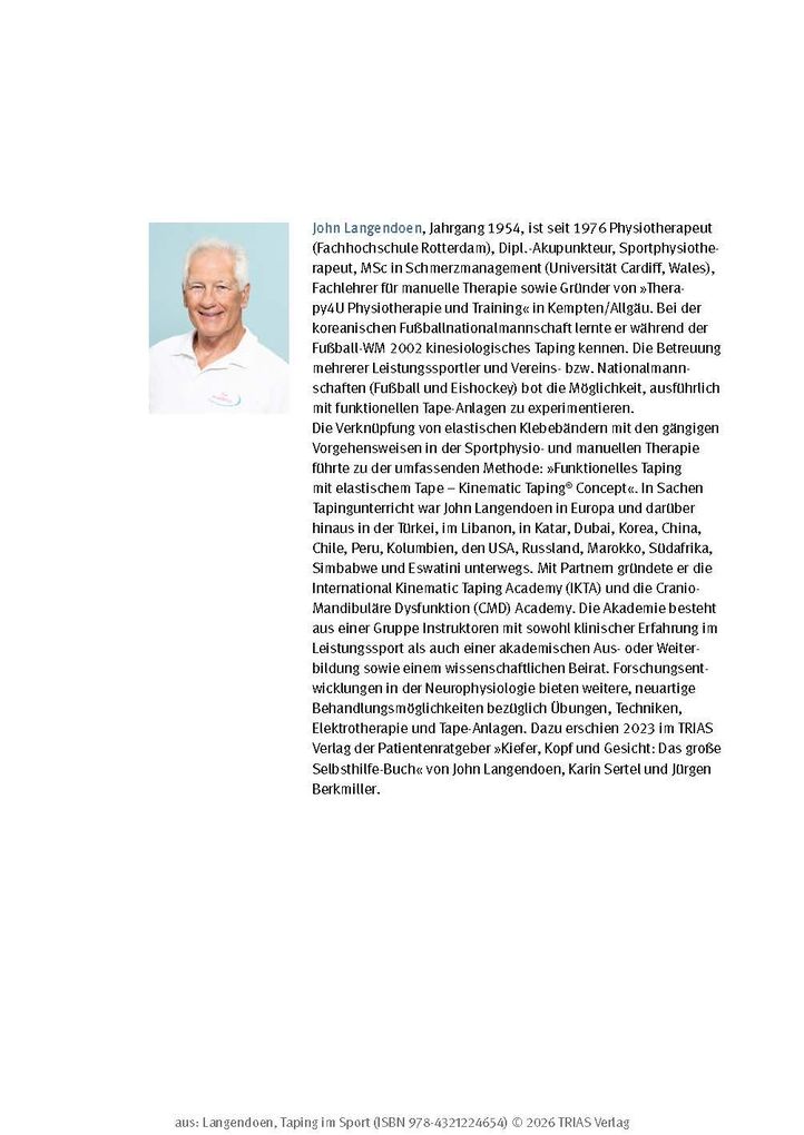 Weitere Ansicht: Taping im Sport | John Langendoen-Sertel