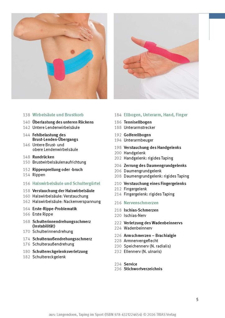 Weitere Ansicht: Taping im Sport | John Langendoen-Sertel