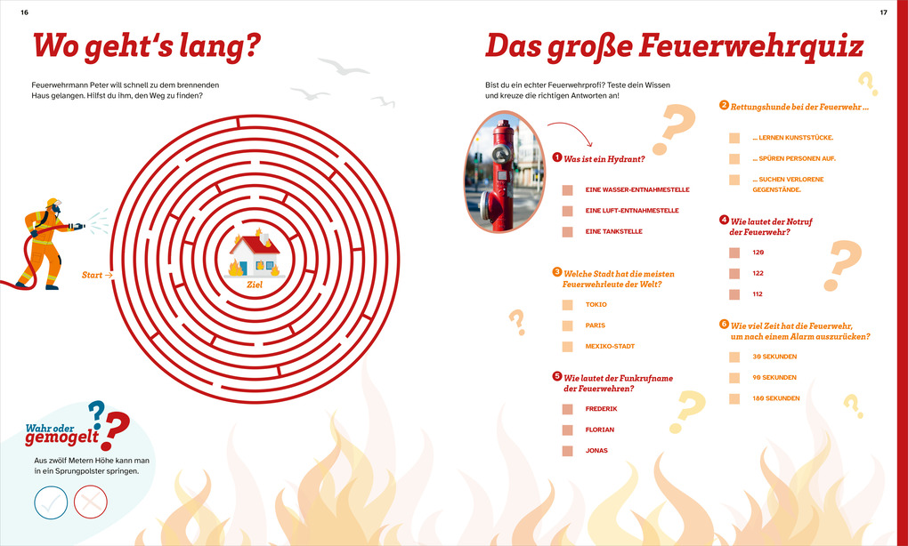 Weitere Ansicht: WAS IST WAS Rätseln und Stickern: Feuerwehr