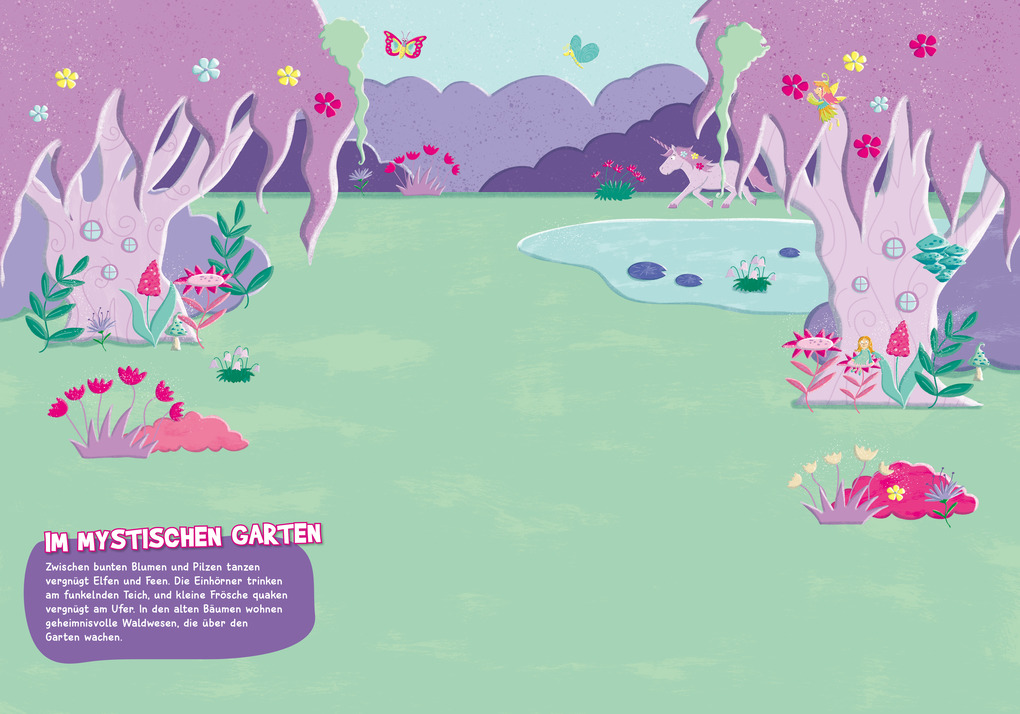 Weitere Ansicht: Großes Stickerheft. Einhörner