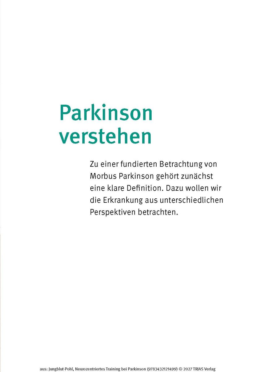 Weitere Ansicht: Neurozentriertes Training bei Parkinson | Corinna Jungblut-Pohl