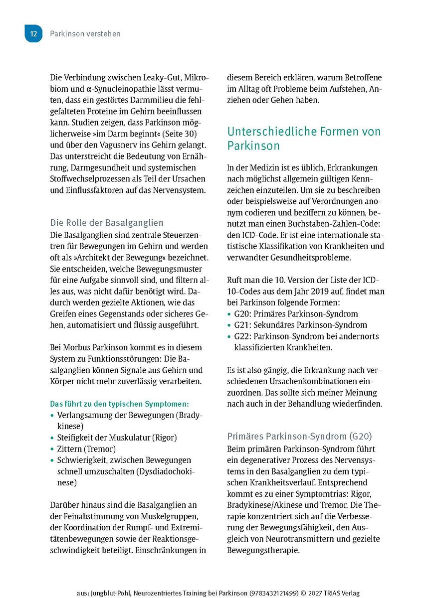 Weitere Ansicht: Neurozentriertes Training bei Parkinson | Corinna Jungblut-Pohl
