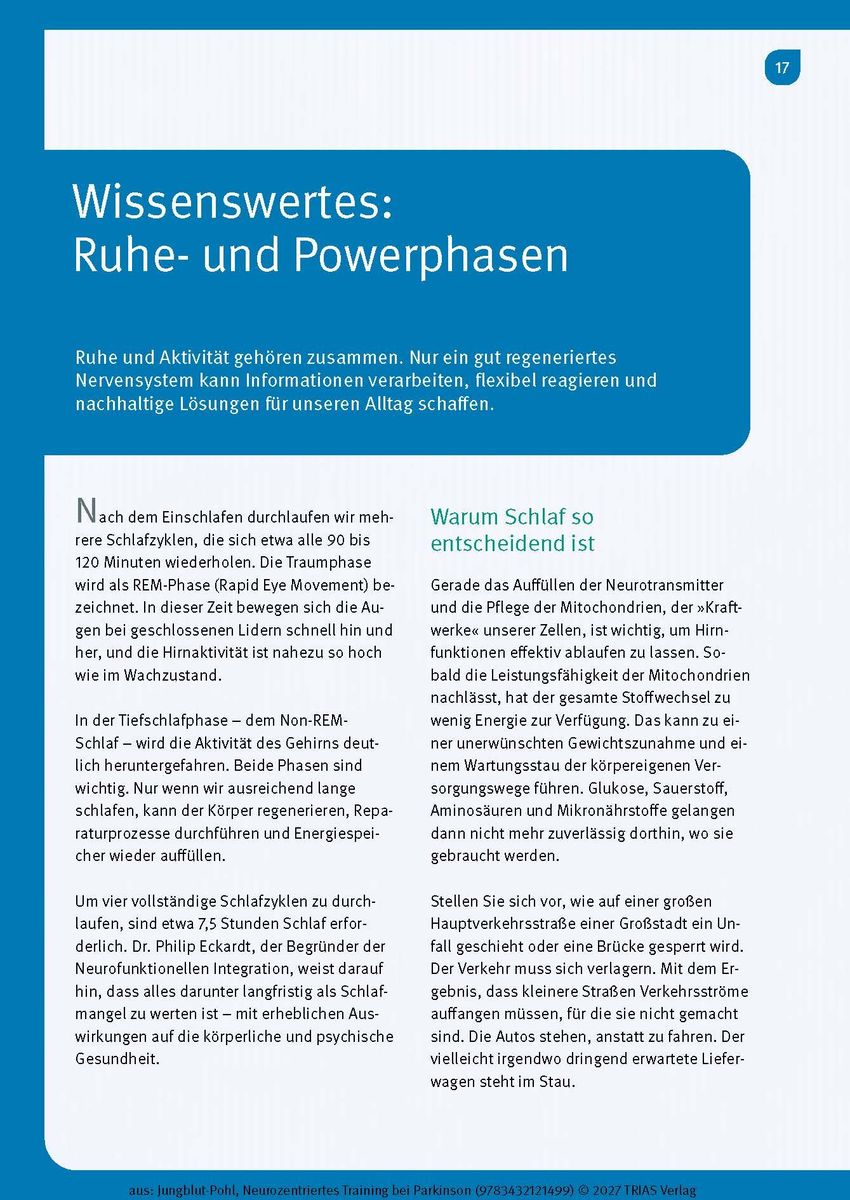 Weitere Ansicht: Neurozentriertes Training bei Parkinson | Corinna Jungblut-Pohl