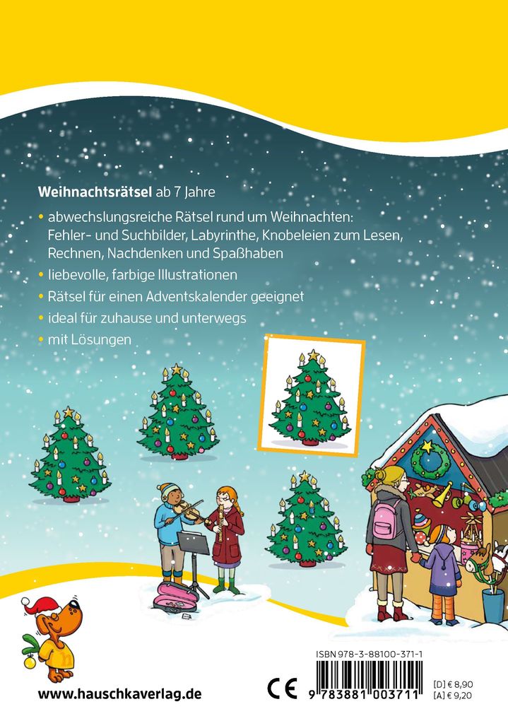 Weitere Ansicht: Weihnachtsrätsel - Rätselblock ab 7 Jahre | Agnes Spiecker