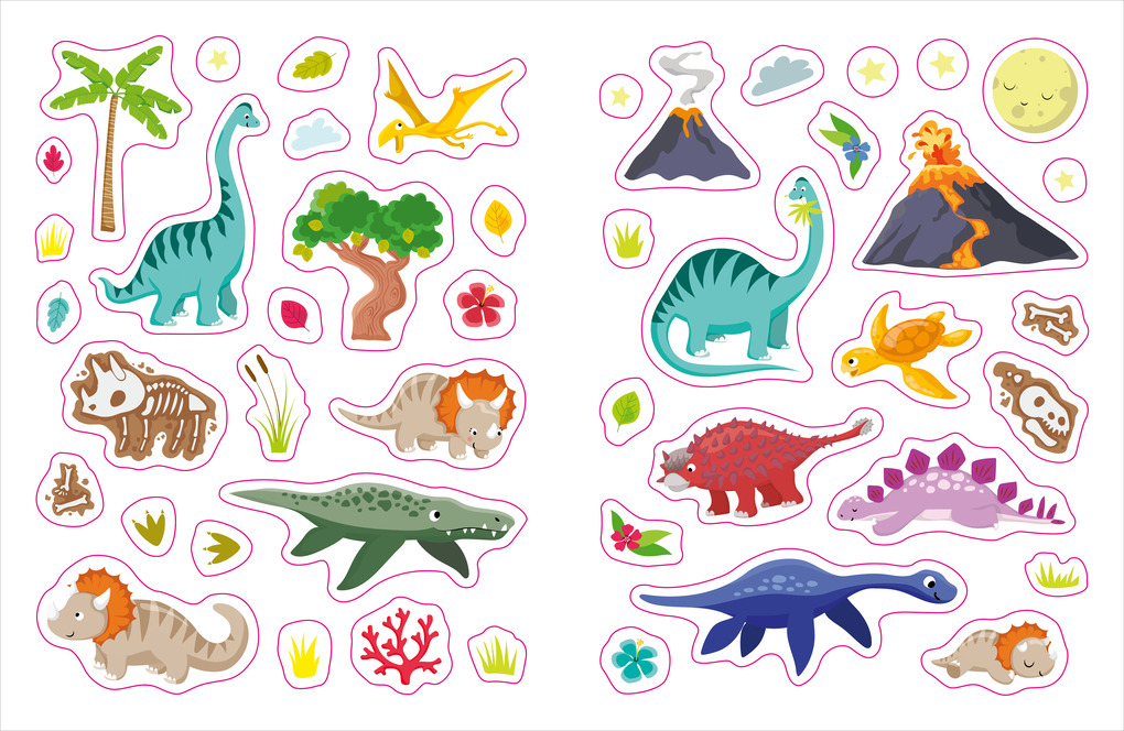 Weitere Ansicht: Mein erstes Stickerheft. Dinos