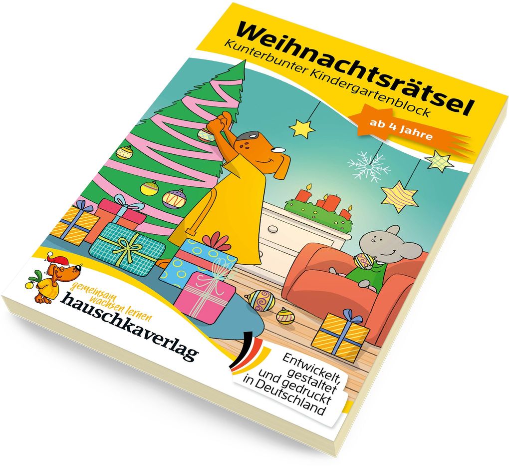 Weitere Ansicht: Weihnachtsrätsel - Kunterbunter Kindergartenblock ab 4 Jahre | Ulrike Maier